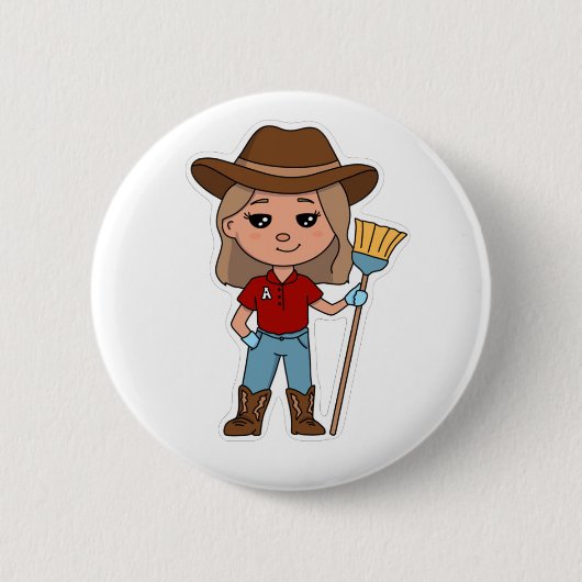 マドッグピン 缶バッジ (正面)