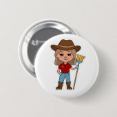 マドッグピン 缶バッジ (正面&裏面)