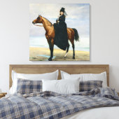 マドモワゼルクロイゼットの馬術ポートレート キャンバスプリント (インサイチュ (寝室))