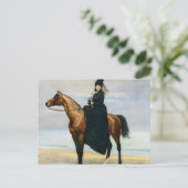 マドモワゼルクロイゼットの馬術ポートレート ポストカード (スタンド正面)