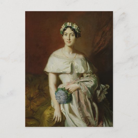 マドモワゼル・マリー・セリーズ・ド・カバレス， 1848 ポストカード (正面)