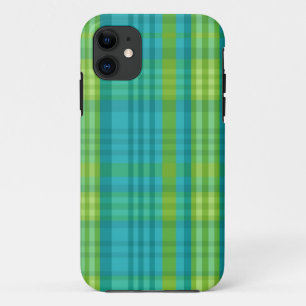 マドラスの格子縞のプレッピーな学校の女の子のスタイリッシュな携帯電 iPhone 11 ケース