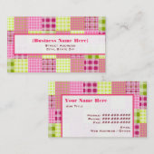 マドラスは格子縞の万能名刺をインスパイア 名刺 (正面/裏面)