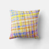 マドラスは虹をチェック クッション (裏面)