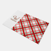 マドラスチェック ドアマット (アングル)