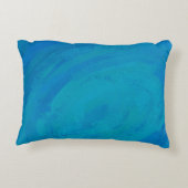 マドラスプレイドグリーンとブルー アクセントクッション (裏面)