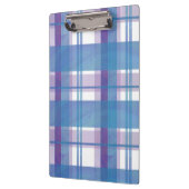 マドラスプレイドブルーとパープル クリップボード (左)