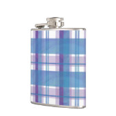 マドラスプレイドブルーとパープル フラスク (左)