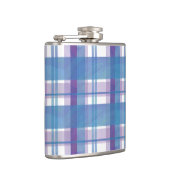 マドラスプレイドブルーとパープル フラスク (右)