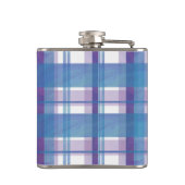 マドラスプレイドブルーとパープル フラスク (裏面)