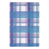 マドラスプレイドブルーとパープル ミニクリップボード (裏面)