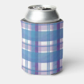 マドラスプレイドブルーとパープル 缶クーラー (缶裏面)