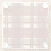 マドラスプレイド秋レッド ガラスコースター (裏面)