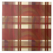 マドラスプレイド秋レッド タイル (正面)