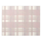 マドラスプレイド秋レッド ノートパッド (正面)