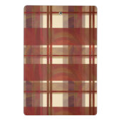 マドラスプレイド秋レッド ミニクリップボード (裏面)