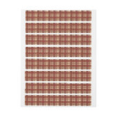 マドラスプレイド秋レッド ラップアラウンド宛名ラベル (シート)