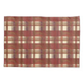 マドラスプレイド秋レッド 枕カバー (裏面)