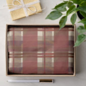 マドラスプレイド秋レッド 薄葉紙 (ギフト)