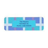 マドラスモダンパープルとブルーラベル ラベル (正面)