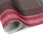 マドラスモダンプレイドレッドグリーンスクエアパターン ラッピングペーパー (ロールコーナー)