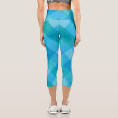 マドラスモーメント – ブルーグリーンプレイドハイウェイストキャパー カプリレギンス (裏面)