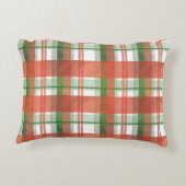 マドラス・プレイド・クリスマス アクセントクッション (裏面)