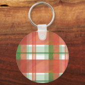 マドラス・プレイド・クリスマス キーホルダー (正面)
