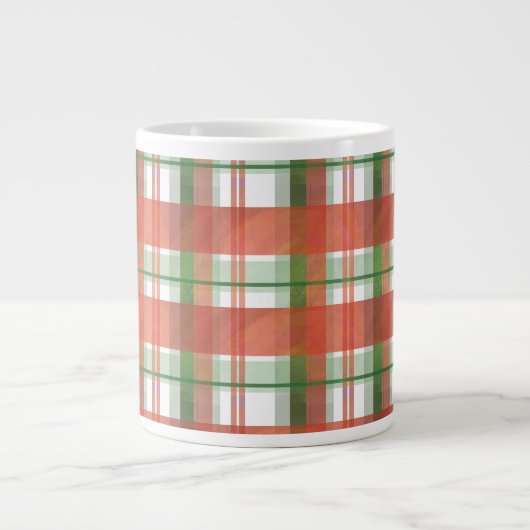 マドラス・プレイド・クリスマス ジャンボコーヒーマグカップ (正面)