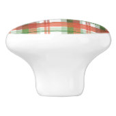 マドラス・プレイド・クリスマス セラミックノブ (側面)