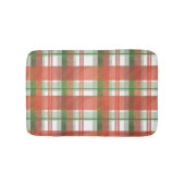 マドラス・プレイド・クリスマス バスマット (正面)