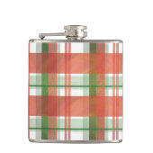マドラス・プレイド・クリスマス フラスク (正面)