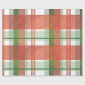 マドラス・プレイド・クリスマス ラッピングペーパー (フラット)