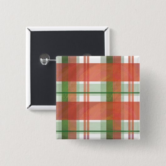 マドラス・プレイド・クリスマス 缶バッジ (正面&裏面)