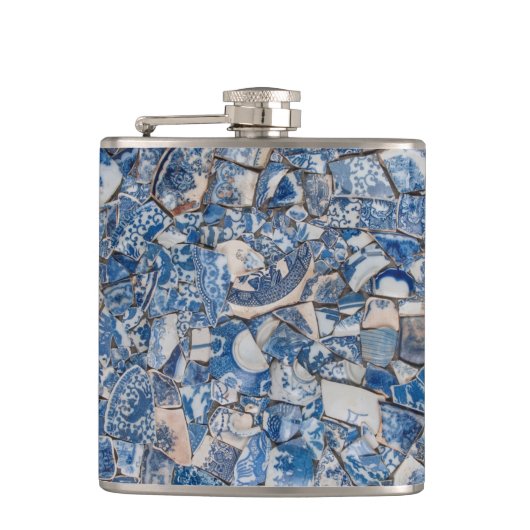 マドラークのブロークンブルー中国フラスコ フラスク (正面)