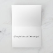 マドラーク壊れたブルーの中国の折り畳みグリーティングカード カード (内部)