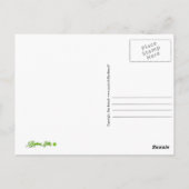 マドラー製のグアドループ島の地図 ポストカード (裏面)