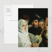 マドリッエレガントドのカップル, c.1770 ポストカード (正面/裏面)