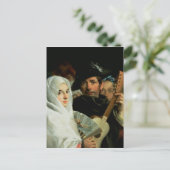 マドリッエレガントドのカップル, c.1770 ポストカード (スタンド正面)