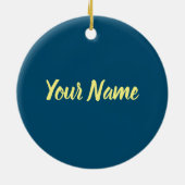 マドリッドキャピタルスペインレトロスカイラインヴィンテージ セラミックオーナメント (裏面)