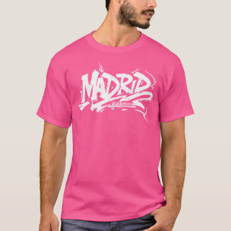 マドリッドシティグラフィティ通りアートハンドスタイルスペインハイ Tシャツ