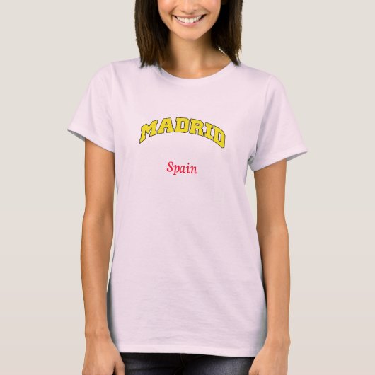 マドリッドスペインのトップ Tシャツ (正面)