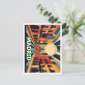 マドリッドスペイン旅行芸術的カラフル ポストカード (スタンド正面)