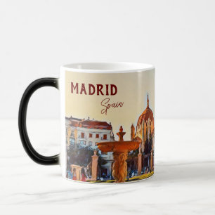 マドリッドスペイン旅行風土産コーヒーマグ モーフィングマグカップ