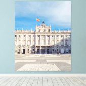 マドリッドスペイン王室のパレスフォートレス キャンバスプリント (インサイチュ (ウッドフロア))