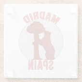 マドリッドスペイン ガラスコースター (裏面)