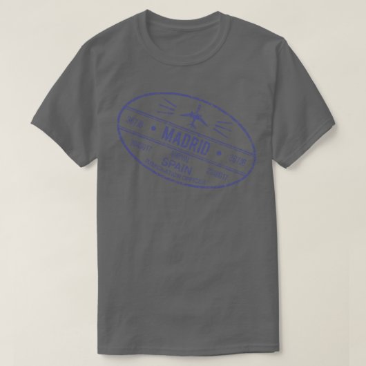 マドリッドスペイン Tシャツ (デザイン正面)