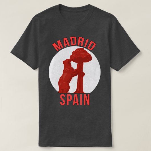 マドリッドスペイン Tシャツ (デザイン正面)