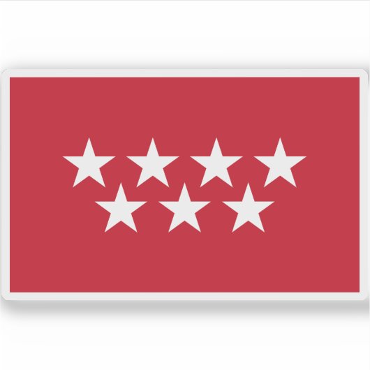 マドリッド州旗 シール (正面)