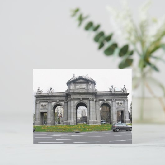 マドリッド、スペインラウンドアバウト交差点のはがき ポストカード (スタンド正面)